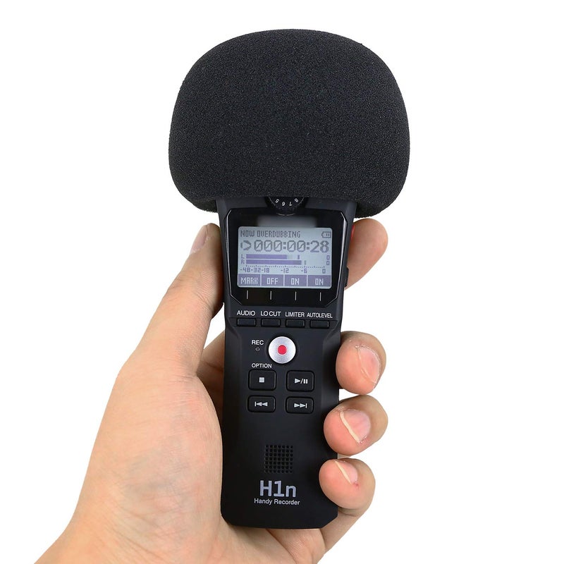 SUNMON Zoom H1n & H1 Recorder Foam, Outdoor Deadcat and Foam Pop Filter & Furry Windscreen Muff forIndoor Foam Cover Wind Shiledï¼ˆ2Packï¼‰ - Image 4